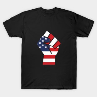 American Unity Fist Independence Day T-Shirt